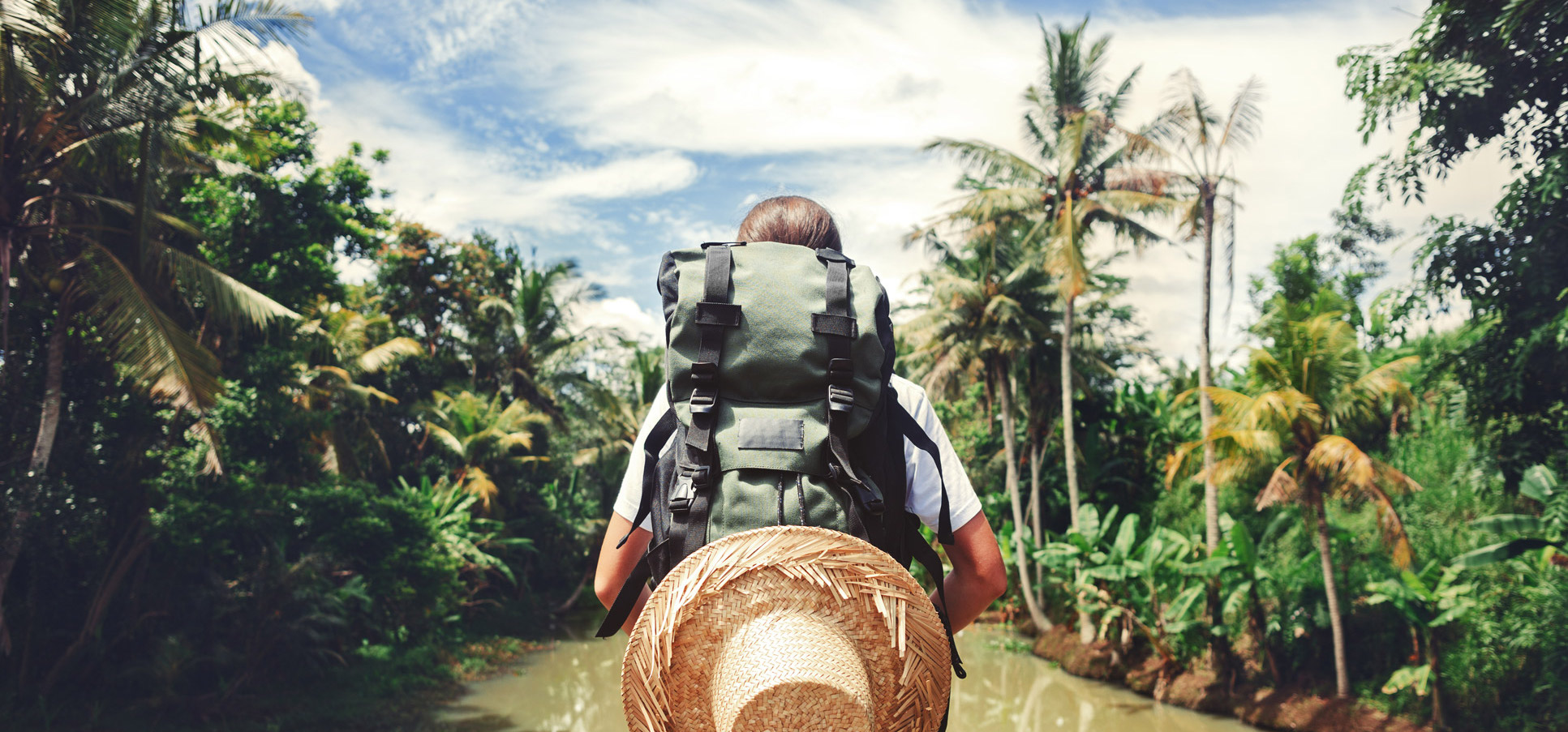 Student walking abroad