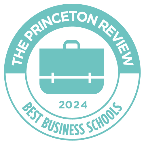 A button for the Princeton Review- Best Business Schools for 2023. 