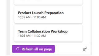 Refresh button on OneNote's interface.