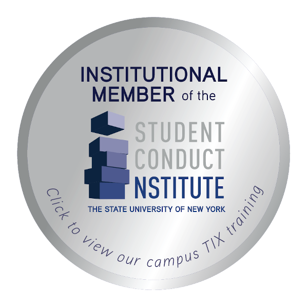 Badge for the Student Conduct Institute. 