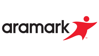 Aramark Logo with stick figure 