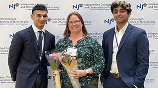 Jessica Cottrell with honored students