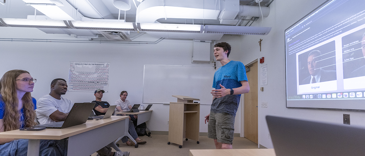 Computer Science students in a classroom.
