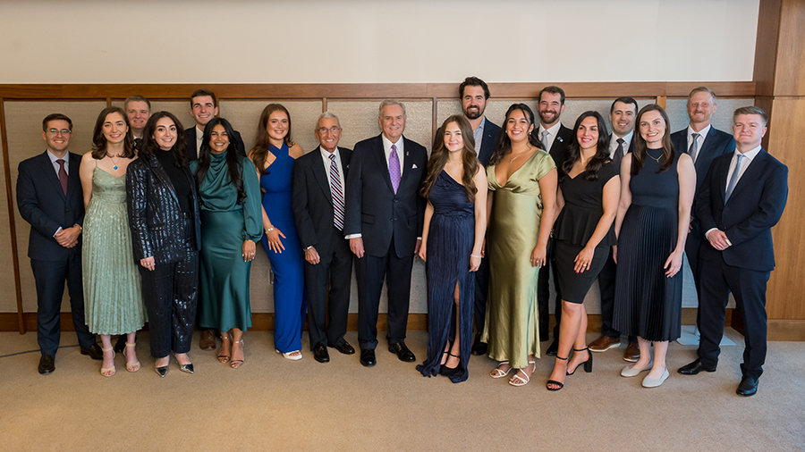 Michael Reuter, Director Emeritus, Buccino Leadership Institute speaks at the Buccino Leadership Institute 30th Anniversary celebration.