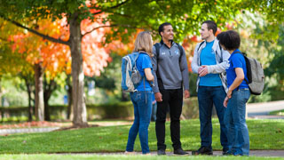 Image of students on campus.