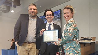 Graduate student Ethan Wojciechowski