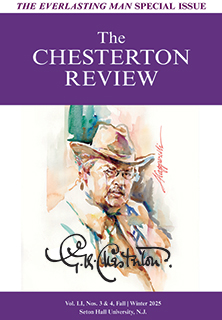 Chesterton Review Cover Chesterton Review Cover