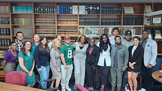 Seton Hall M.P.A. Scholars Pictured with Deputy Mayor Eure