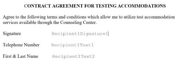 Esignature content
