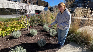 Student in the Garden