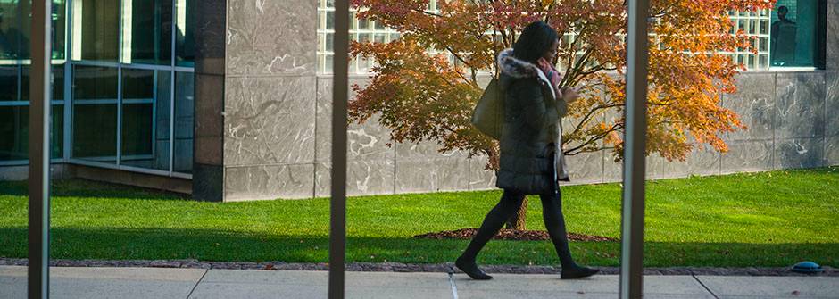 Student walking