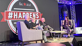 Paige Hunsicker (’27) captures panel discussion