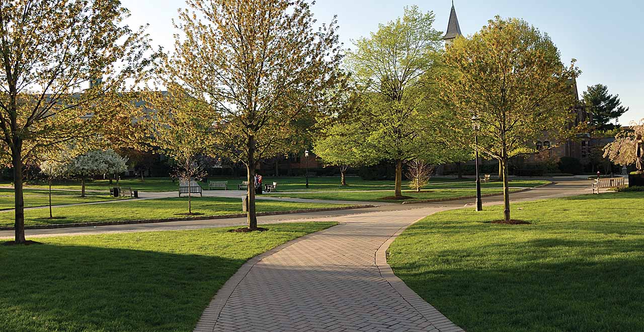 Walkway to the green