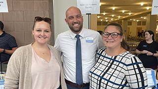 Associate Dean Joshua Dornbos and Senior Student Success Advisors, Lisa Healey and Jackie Galler