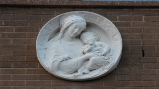 A photo of a Mary and Baby Jesus