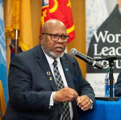 SHU professor speaking