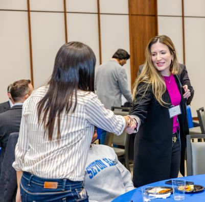 SHU Students at a ACHENJ Networking event