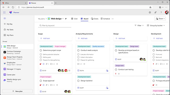 Microsoft Planner for the web