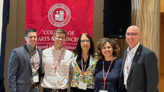 Matt Higgins, Patrick Manning, Dawn Apgar, Ines Murzaku, and Anthony Nicotera at the National Catholic Studies Consortium Symposium.