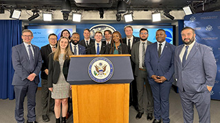 Students from National Security Fellowship team.