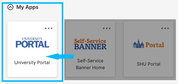 Screenshot of okta home page