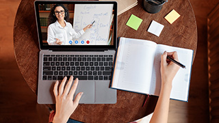 Online tutoring session