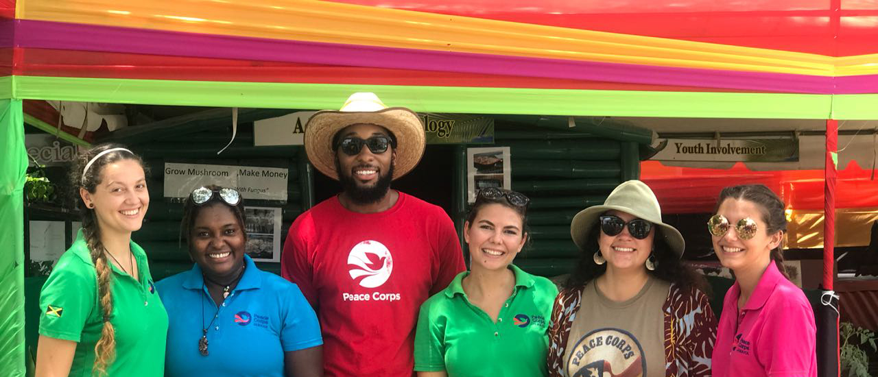 Peace Corps participants pose for a picture
