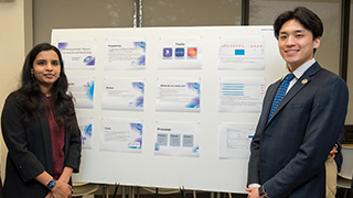 A student poster from the Petersheim Academic Exposition 