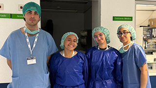 students at a hospital in Portugal