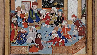 Rumi Distributing Sweetmeats, 16th century manuscript, Boston Museum of Fine Arts