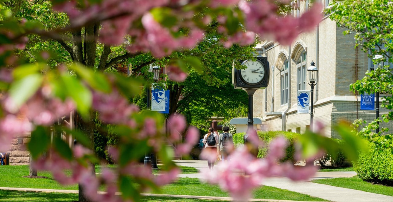 Campus in Spring Campus during the Spring