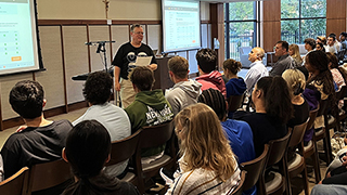 A classroom of Stillman School of Business students